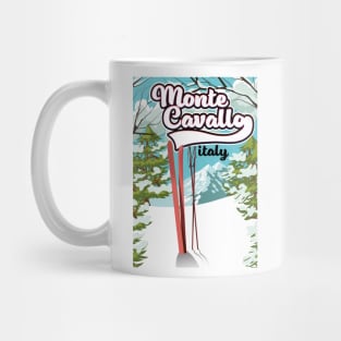 monte cavallo Italy Ski poster Mug